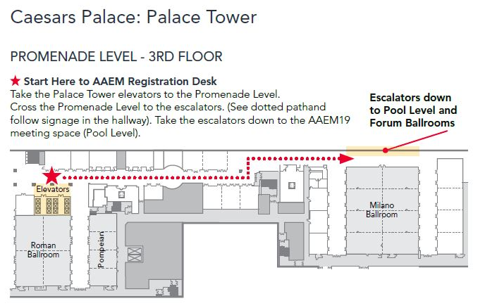 Directions to AAEM19 Meeting Space